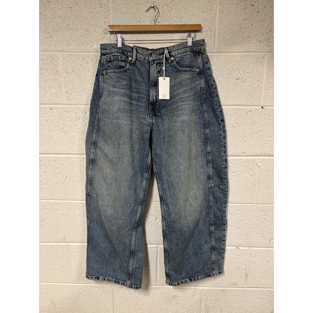 NWT Good American Good Extreme Barrel Jeans Womens 10/30 Retail $169 - Picture 2 of 5